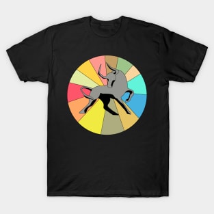 Bull on Color Wheel T-Shirt